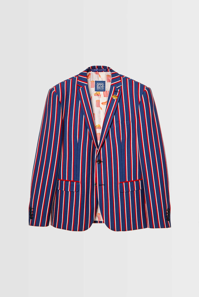 Deluxe jacket Cheer Stripes - Cobalt Blue