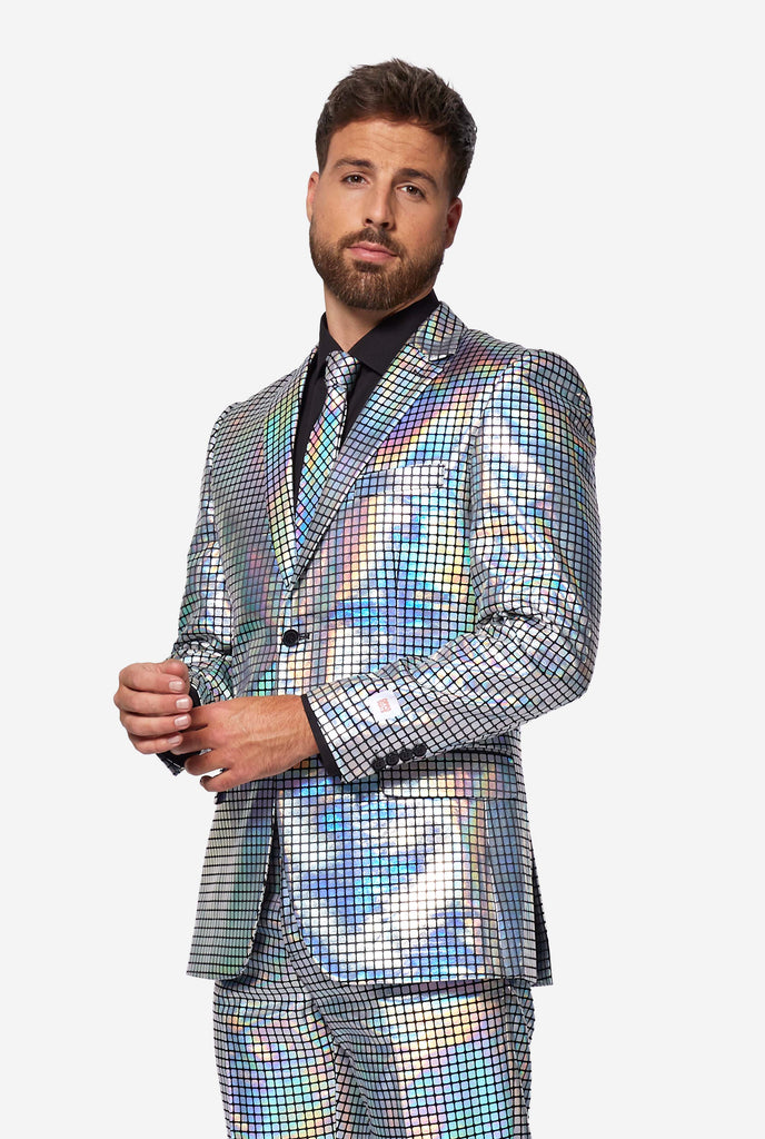 Man wearing Disco suit 