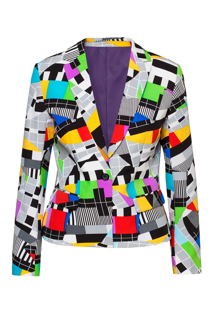 Colorful test screen blazer